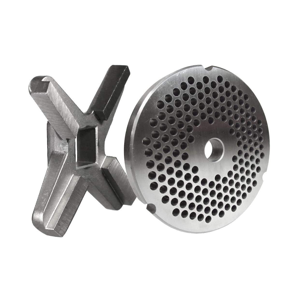 Photo 1 of #32 Plate & Knife for #32 Meat Grinders, Plate has 3/16"(4.5 mm) Holes, Raised Edge …