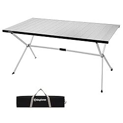 KingCamp Camping Table Roll up Aluminum Folding