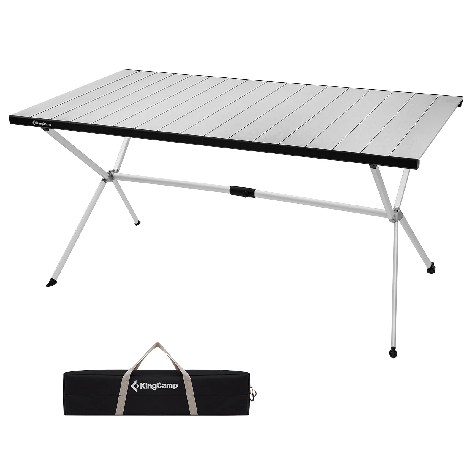 KingCamp Camping Table Roll up Aluminum Folding