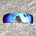 OOWLIT Replacement Sunglass Lenses for Oakley Oil Rig Blue Mirror Polarized