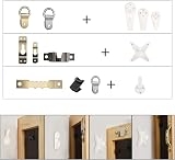 42pcs Non-Trace Picture Hooks Hard Wall Hanging Kit 17lb view 8