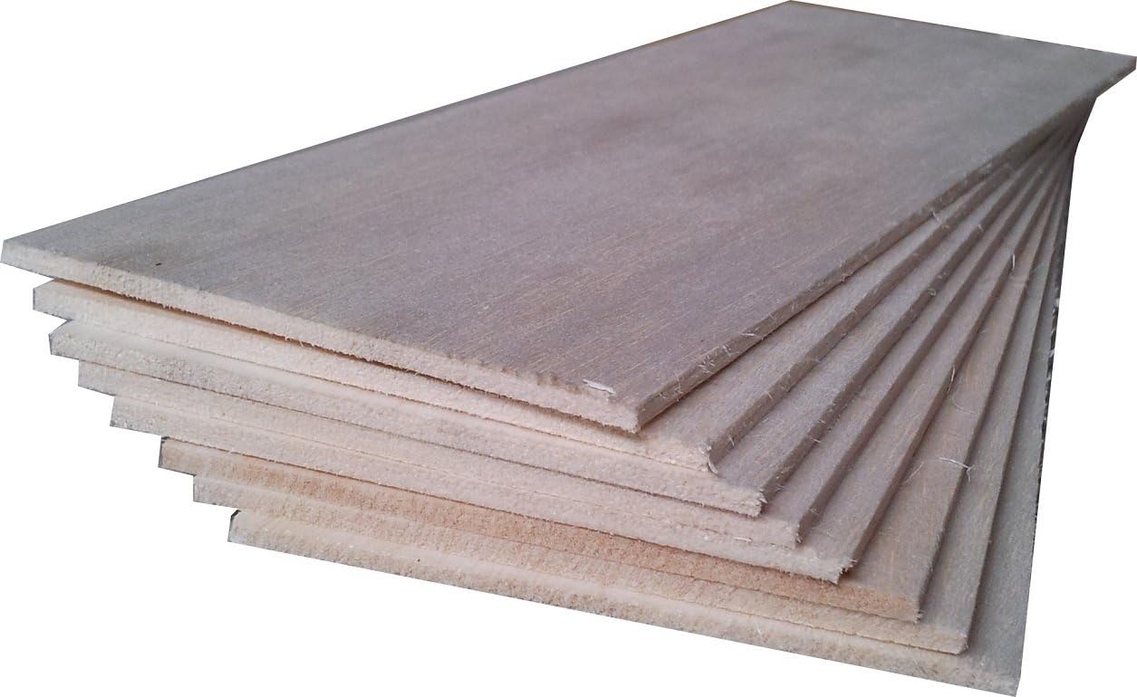 CallistoUK BALSA WOOD 8 sheets 12" x 4" x 3/32" (305mm x 100mm x 2.4mm) NEW