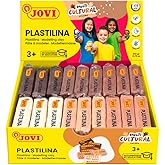 Jovi Modeling Clay; Multicultural Colors, 50gz. Bars, Set of 18, 3 Each of 6 Colors