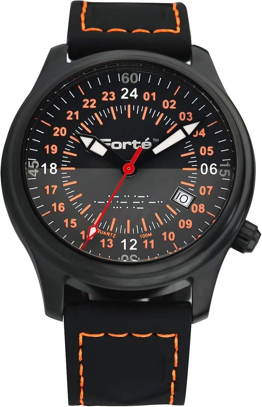 Forté Alpha Series Men's 24HRALPHA24S Military Time 24hr