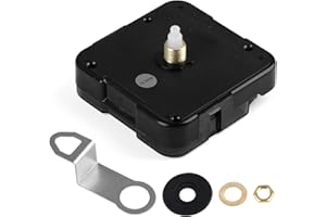 KAKUPPA Quartz Clock 12888 Movement Replacement Set, Battery Operated Axis Shaft High Torque Clock Parts Suitable with Thread and Seconds Hand Motor Repair Parts and DIY (Shaft 14.5mm -Thread 7mm)