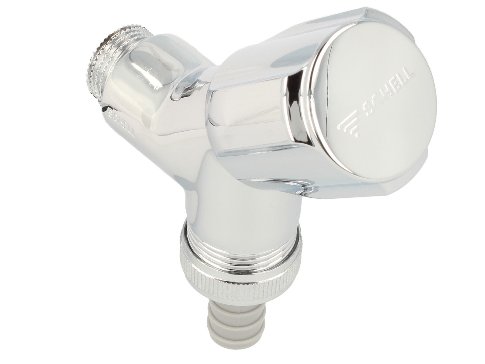 Schell 033860699 Comfort Y-Type Valve with Backflow Preventer 1/2-Inch Chrome