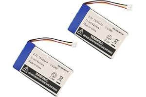 AOLIKES 3.7V Rechargeable Lithium Polymer Replacement Battery 1500mAh for Infant Optics DXR-8 Video Baby Monitors (2 PC's)