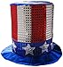 Glitz 'N Gleam Uncle Sam Top Hat Party Accessory (1 count) primary