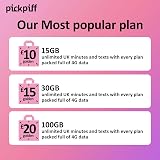pickpiff Giffgaff Pay As You Go SIM Card Unlimited Calls Texts Data 4G 3G 2G view 3