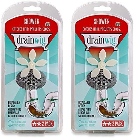 Shower Drain Hair Catcher (2 in a Pack) Never Clean a Clogged Drain Again ! (2 Pack)