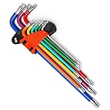 Mriuuod 9 PCS Torx Wrench Set, Metric Long Arm Star