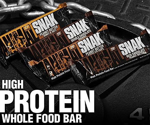 Animal SNAK High Protein Bar made from REAL WHOLE FOOD 27 G Protein No ARTIFICIAL SWEETNERS (Variety)