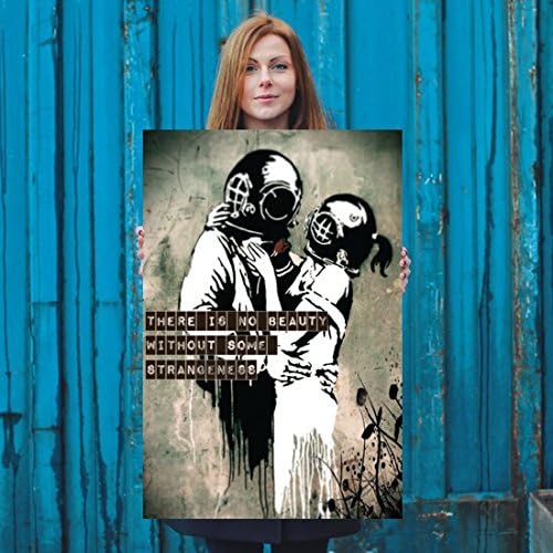 Beautiful Strange Love | 24x36 Poster | Wall Decor Banksy and Poe Inspired