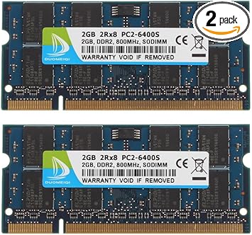 Duomeiqi 4gb 2x 2gb 2rx8 Pc2 6300 Pc2 6400 Pc2 6400s Ddr2 800mhz Cl6 0 Pin 1 8v Sodimm Notebook Ram Non Ecc Unbuffered Laptop Memory Module Compatible With Intel Amd And Mac System Blue At Amazon Com Duomeiqi 4gb 2x 2gb 2rx8 Pc2 6300 Pc2 6400 Pc2 6400s Ddr2 800mhz Cl6 0 Pin 1 8v Sodimm Notebook Ram Non Ecc Unbuffered Laptop Memory Module Compatible With Intel Amd And Mac System Blue At Amazon Com