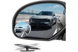 BFXM Blind Spot Mirrors 2 Pack, Frameless Side Mirror Blindspot Convex HD Glass Car Accessories, Side View Mirror Blindspot with Wide Angle Adjustable Stick for Car SUV and Trucks