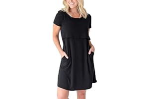 Kindred Bravely Eleanora Ultra Soft Bamboo Maternity and Nursing Nightgown/Lounge Dress