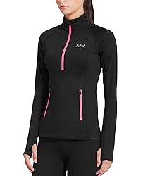 BALEAF Women's Thermal Fleece Pullover Jacket Half