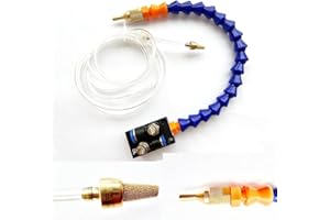 BACHIN Upgrade Version Mist Coolant Lubrication Spray System for Metal Cutting Engraving Cooling Sprayer Machine for Air Pipe CNC Lathe Milling Drill