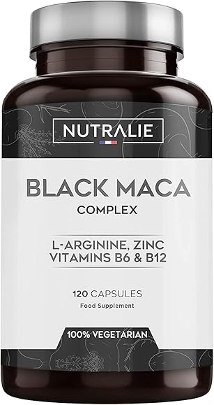 Maca nera peruviana equivalente a 24.000mg per dose da 1.200mg con l-arginina, zinco e vitamine b6 b12 | 120cp NUTMAC120