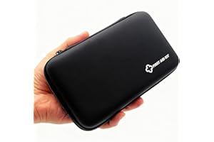 MONOKI Small First Aid Kit Portable Compact Waterproof Mini Refill Supplies for Home Car Travel Camping Truck Hiking Sports Office & Outdoor Emergencies Black