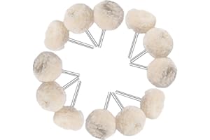 12PCS Wool Polishing Wheel Set 3mm Shank Rotary Tool Polishing Buff for Metal Stone Jewelry