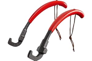 GriAddict 2Pack Cast Iron Grill Grate Lifter Tool, Cooking Grid Lifter - Universal Grill Lifter Gripper for Most Charcoal Grills and Gas Grills, Easily Moves and Lifts Cast Iron & Stainless Grates…