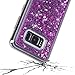 S8 Plus Case,Galaxy S8 Plus Glitter Case,DAMONDY 3D Moving Stars Bling Liquid Glitter Floating Dynamic Flowing Ultra Clear Soft TPU Case for Samsung Galaxy S8+ Plus 2017 -purple