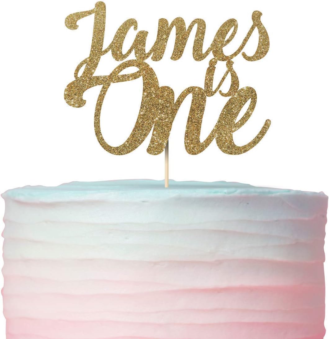 Personalized Name and Age Cake Topper, Customized All Ages, 1st, First Birthday