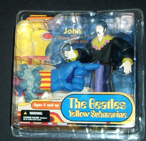 The Beatles Yellow Submarine John with Glove and Love Base