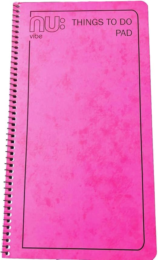 Things to Do Notepad by NU Vibe. Things to Do Notebook Checklist Spiral Bound Pad As Used by Mrs