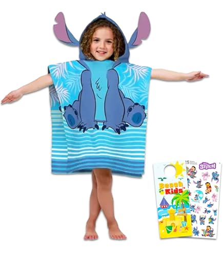 Amazon.com: Lilo and Stitch Hooded Towel Set for Kids Girls Boys