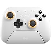 8BitDo Ultimate 2 Bluetooth Controller for Switch, Switch 2 and PC Windows, Switch Pro Controller with TMR Joysticks and Charging Dock, Tactile/Hall Triggers, Vibration &amp; Motion Control, RGB Fire Ring
