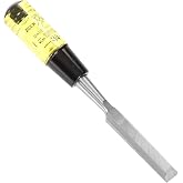 Buck Brothers 120105BC 3/4" Wood Chisel Made in USA, For Paring and Finishing Cuts in Carpentry and Woodworking, Tempered Tool Steel Blade, Mallet-Safe Handle