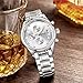 SONGDU Multifunction Men's Sport Watches Water Resistant with Stainless Steel Strap