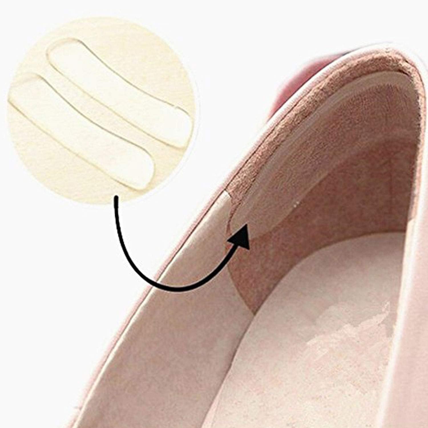 PEDIMEND™ Transparent Silicone Back Heel Liner Gel Cushion (1PAIR), Heel Protector Prevent Rubbing Pain, Prevent Blisters