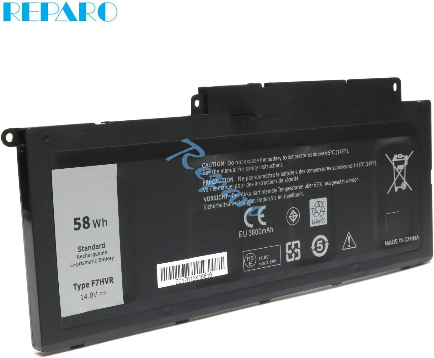 Reparo Compatible/Replacement for Laptop Battery Dell Inspiron 15 7537 17 7737 Series,F7HVR 062VNH Y1FGD G4YJM T2T3J