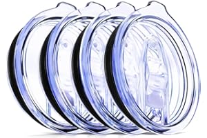 C&BERG 30 OZ - 4 Replacement Lids for Yeti Tumblers like Yeti Lids - 3.7 Inch Diameter - Spill Proof Lids for Yeti Tumblers - Tumbler Lid for Yeti Tumbler 30 oz, Tumbler Lids 30 oz Replacement Lid, Fit Yeti
