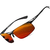 DUCO Mens Sunglasses Polarized Sports Fishing Running Driving Carbon Fiber Sunglasses for Men UV400 Protection DC8277