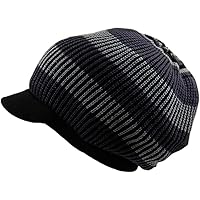 Armycrew Rasta Reggae Long Beanie With Visor - Dreadlock Style Cotton Cap, One Size Fits Most - View #3