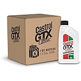 Castrol GTX Classic 20W-50 Conventional Motor Oil, 1 Quart, Pack of 6