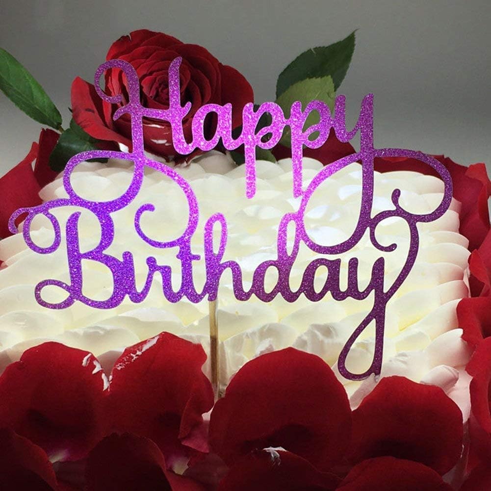 Patisserie Ustensiles A Patisserie Lot De 4 Paillettes Dorees Cupcake Danniversaire Pour Decoration De Fete Joyeux Anniversaire Gateau Napravi Rs