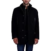 Cole Haan mens Full Zip Wool Plush Car Coat