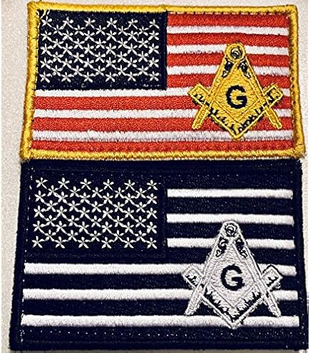 thumbnail interactive-video image 1 of Scottish Rite Masonic Collar Patch – 33rd Degree Pyramid – Iron-On Embroidered 1 of 5