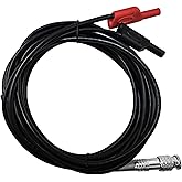 BNC Cable Test Leads HT30A 3M Heavy Duty Auto Test Line BNC to Banana Head Adapter Cable Input Resistance