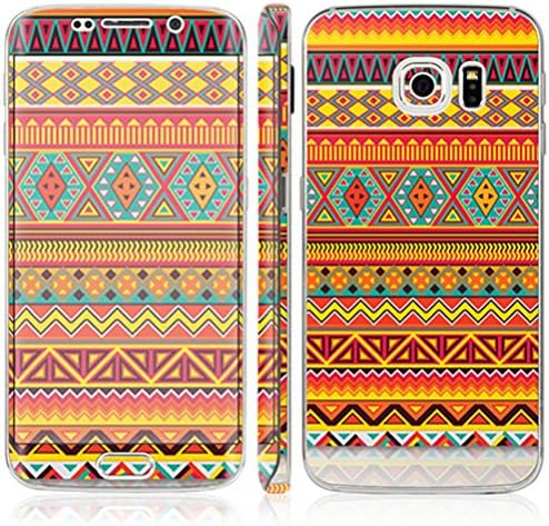 Just Mode(TM)Colorful Style Full Body Film Sticker Case Cover Protector for Samsung Galaxy S6 Edge Plus-Bohemia