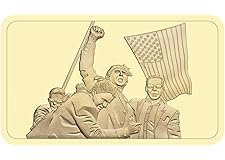 President Donald Trump Challenge Golden Bar,Fight Fight Fight Trump Vance Never Stop Fighting to Save America 2024 Medals