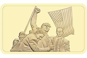 YVHUSK President Donald Trump Challenge Golden Bar,Fight Fight Fight Trump Vance Never Stop Fighting to Save America 2024 Medals