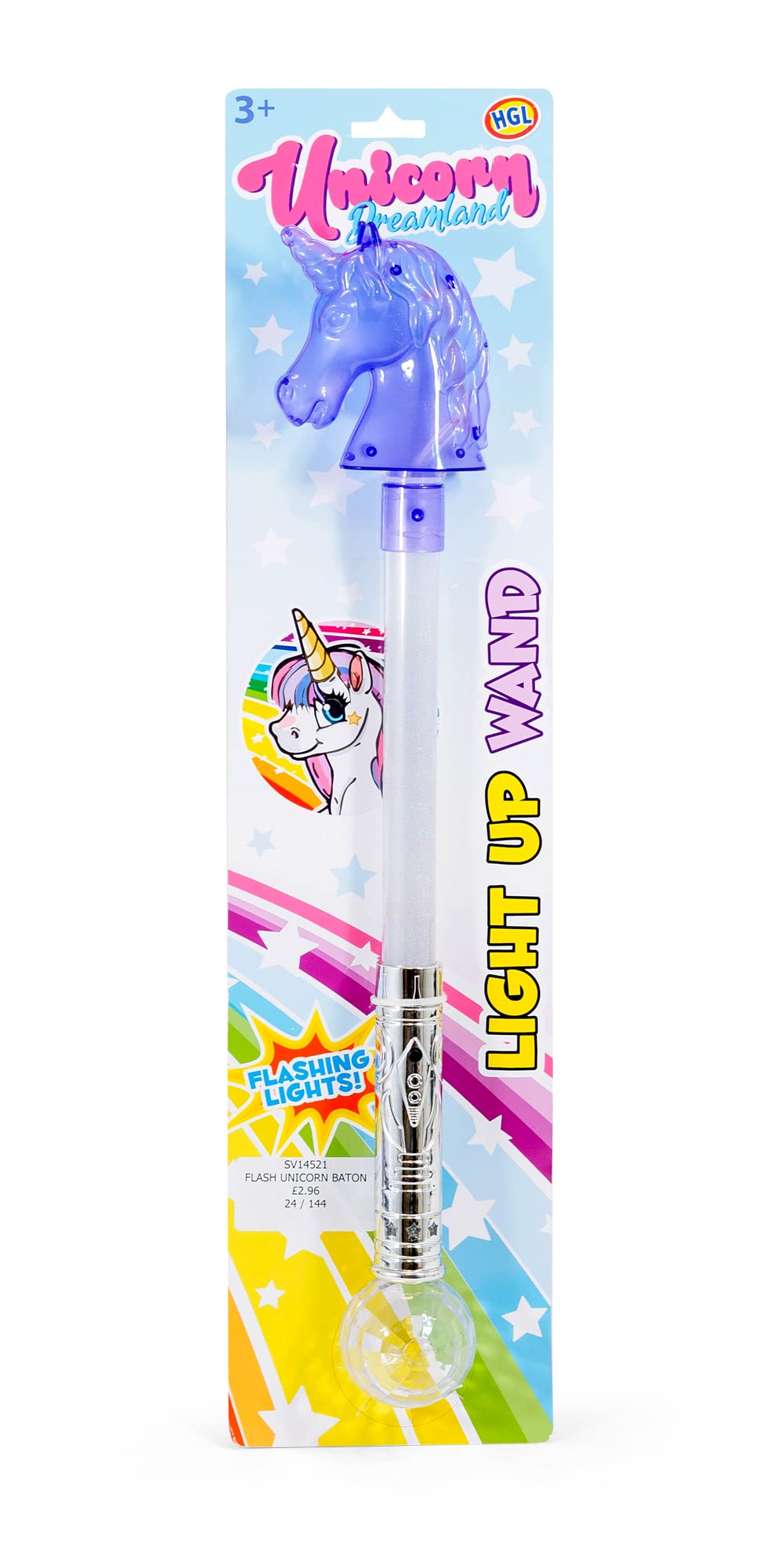 H GROSSMAN HGL UNICORN LIGHT UP BATON - A Great Baton for the Twirler in All of Us.
