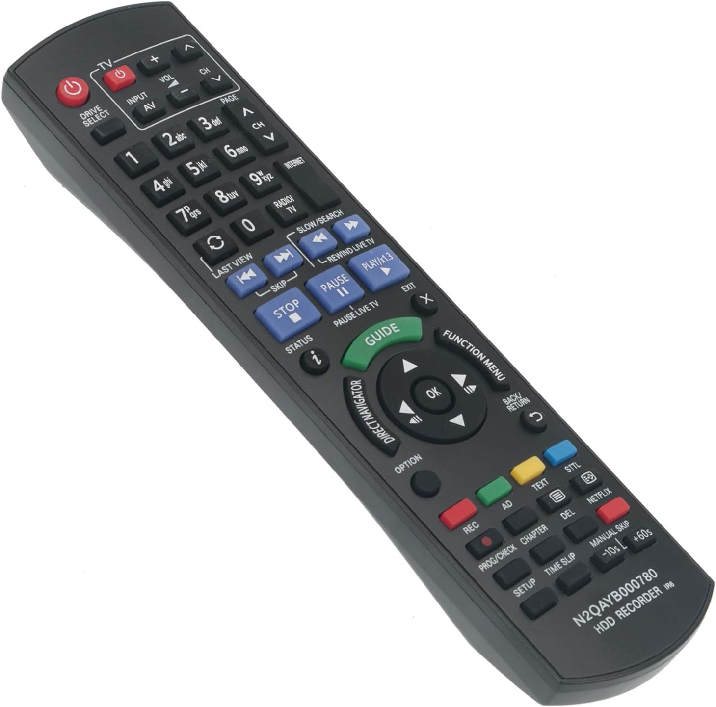 ALLIMITY N2QAYB000780 Remote Control Replacement for Panasonic HDD Recorder IR6 DMR-PWT500EC DMR-PWT530EB DMR-HWT230EB DMR-HWT130EB DMR-HW120EB DMR-HWT130 DMR-HW120EBK DMR-HWT230 - Image 5