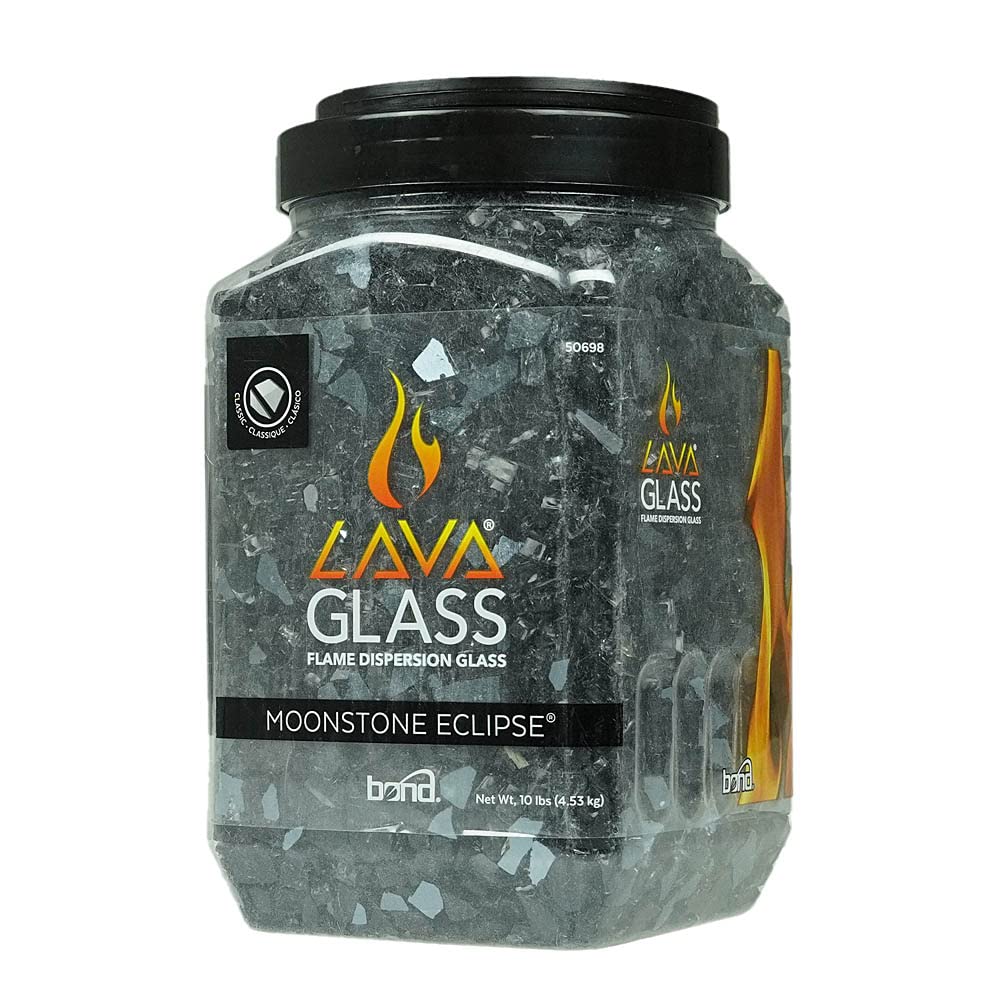 Bond Manufacturing 50698 LavaGlass Classic Cut Fire Pit Dispersion Glass, Moonstone Eclipse